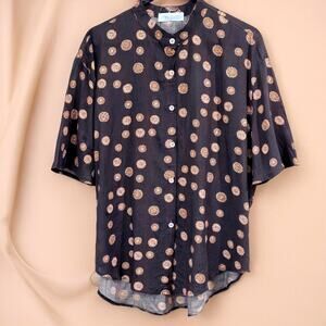 Amato Rizzi Mens XL Floral Short Sleeve Shirt Lightweight Button Up NWT